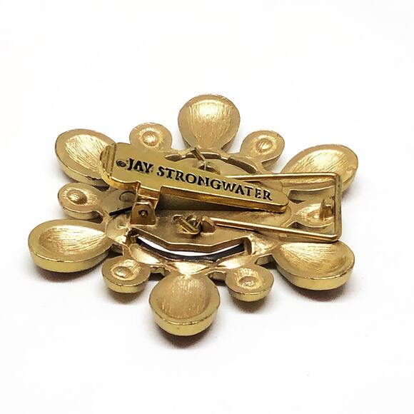 Jay Strongwater Miniature Picture Frame Pin Brooch - Picture 5 of 7